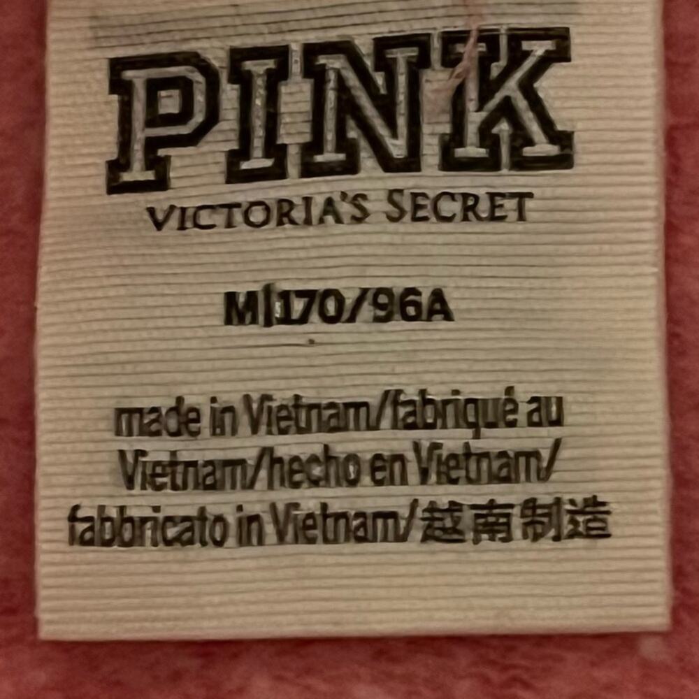 VICTORIA’S SECRET Pink Varsity Crew Sweatshirt Top Medium 3111-9 - Picture 8 of 10